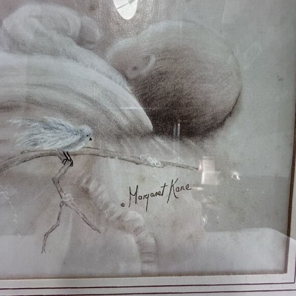 Margaret Kane "Love" Signed Matted & Framed Lithograph/Print Needs fix in frame - Picture 6 of 10
